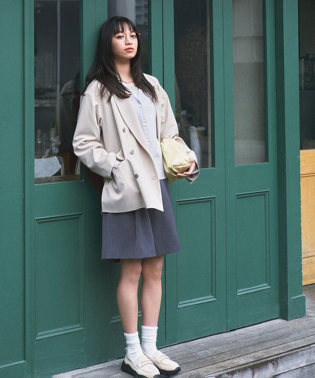 earth music&ecology バミューダパンツ Beige