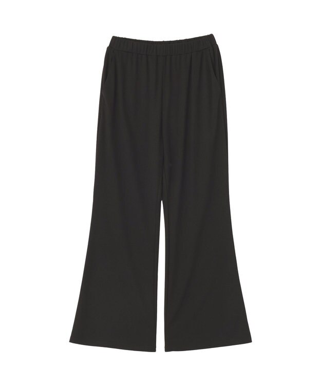 Green Parks カットフレアパンツ Black