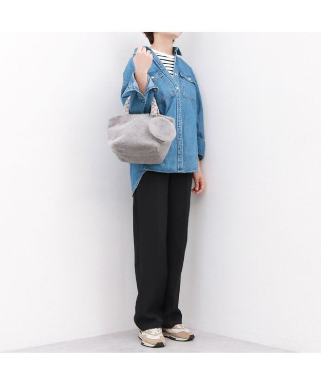 UNBILLION カシュカシュ cachecache / ブレイドハンドルボアミニトート GY