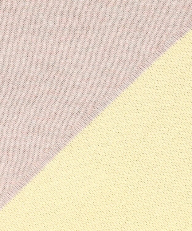 23区 【先行予約】バイカラーダブルフェイス ニット カーディガン ベージュ×イエロー