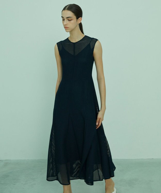 BEIGE， PINE / フレアワンピース Navy