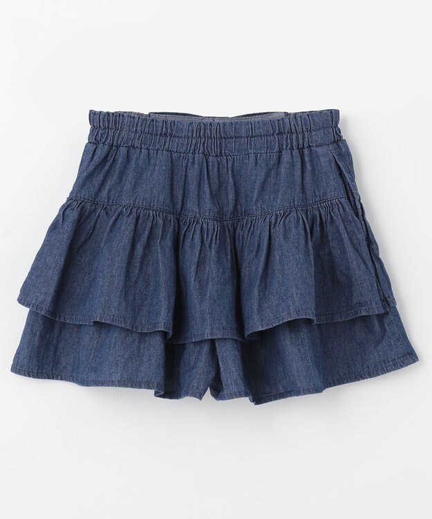 ANY KIDS 柄キュロット インディゴ