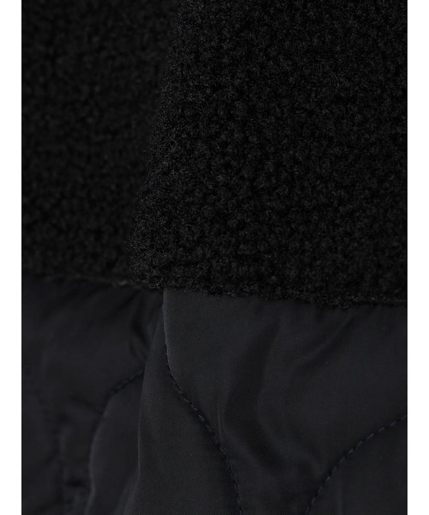 CRAFT STANDARD BOUTIQUE ボア＆キルティングスタンドコート Dark Navy