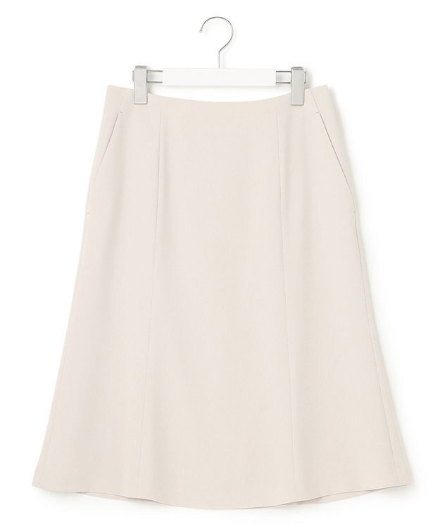 23区 L 【セットアップ対応/洗える】合繊 セットアップ スカート ベージュ系