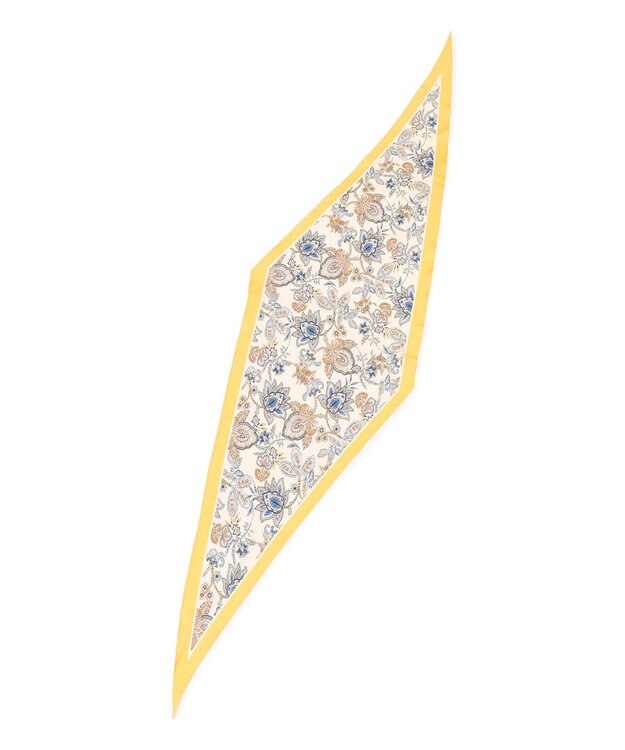 23区 【先行予約】Ericaキャラコ  ペイズリープリント スカーフ アイボリー系