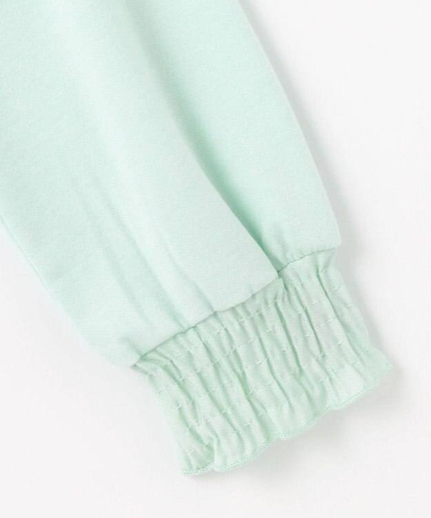 ANY 【洗濯機可】シャーリングデザインプルオーバー サックス