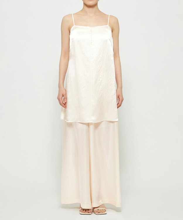 uncrave アセテートヴィンテージサテン キャミソールブラウス エクリュ