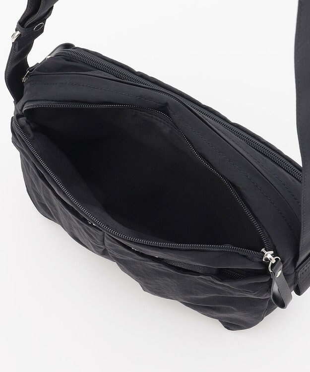 LA BAGAGERIE 【MONICA】フロントポケットショルダーバッグ ブラック