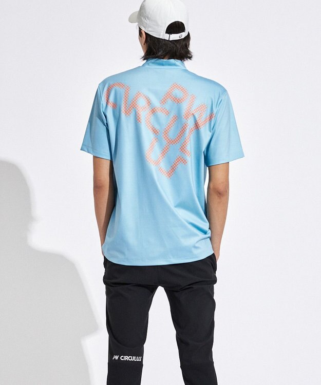 PW CIRCULUS 【UVカット / 吸水速乾 / 伸縮性抜群】【MEN】ポケットモック T スカイブルー系