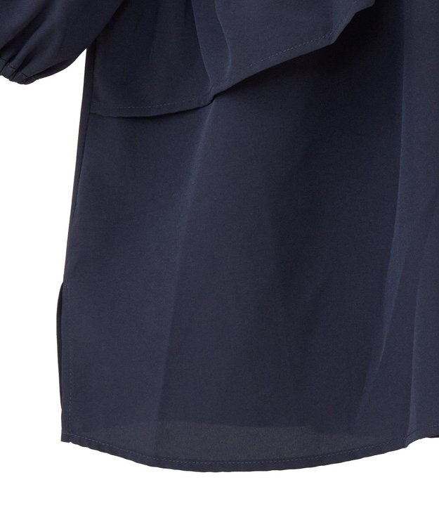 Green Parks ２ｗａｙ　フリルショートスリーブブラウス Dark Navy