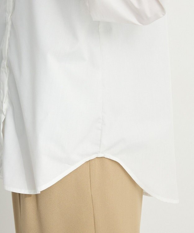 CRAFT STANDARD BOUTIQUE スタンドフリルブラウス Off White