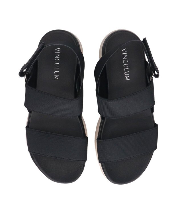 Bridget Birkin 【VINCULUM】ライトソールベルクロサンダル ブラック