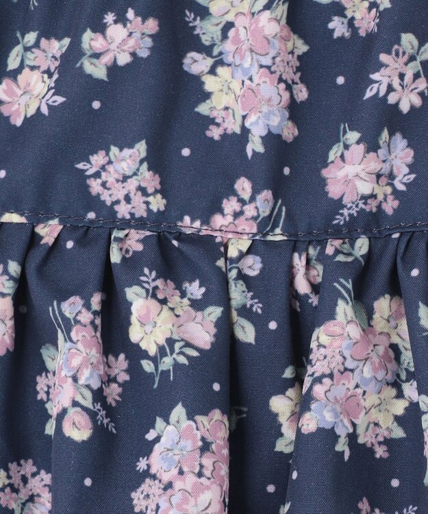 ANY KIDS 柄キュロット ネイビー花柄
