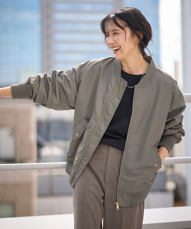 ANY 【撥水/洗濯機可】ＭＡー１ブルゾン カーキ