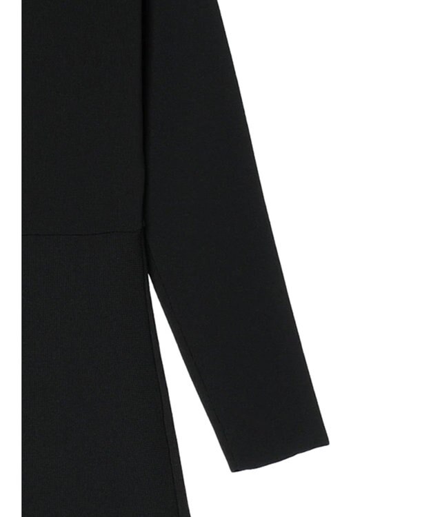 Green Parks フレアニットワンピース Black