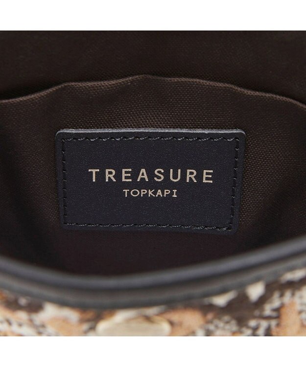 TOPKAPI 【TREASURE TOPKAPI】アニマルジャガード ミニポシェット ショルダーバッグ ベージュ
