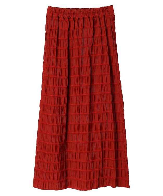 Green Parks ・ＳＵＧＡＲ　ＳＰＯＯＮ　シャーリングギャザースカート Red