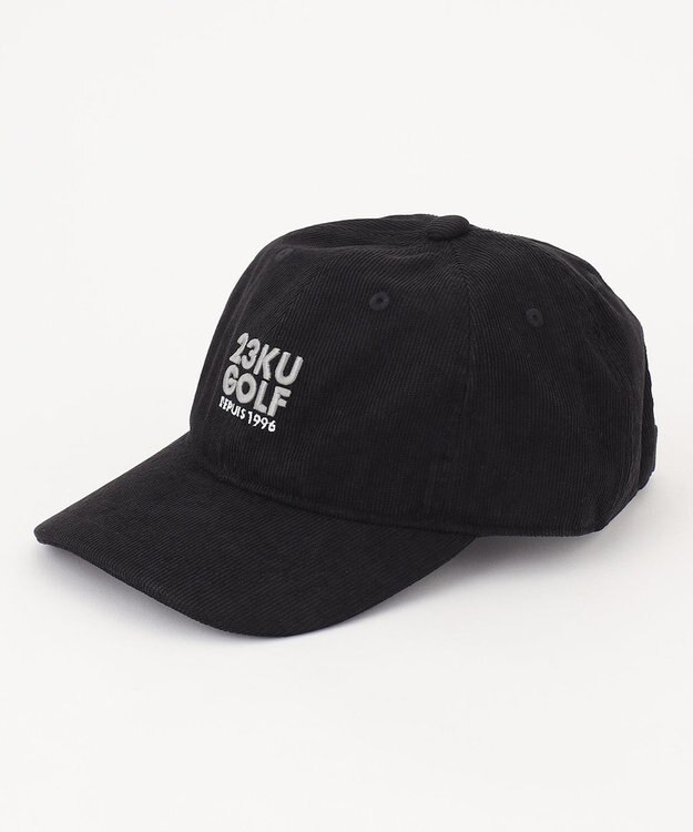23区GOLF 【UNISEX】コーデュロイ キャップ ブラック系