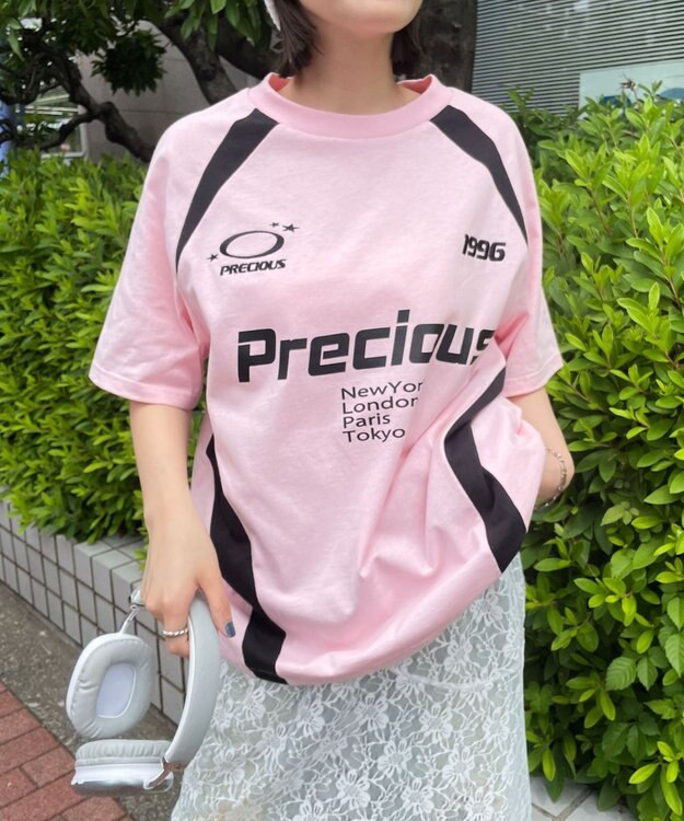 WEGO ゲームグラフィック切り替えビッグT ピンク