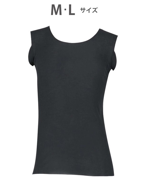 WACOAL MEN 【オーガニック綿混インナー】多機能を着る。綿の贅沢オーガニック 汗取り機能つき ノースリーブ GL5211 /ブロス バイ ワコールメン ブラック