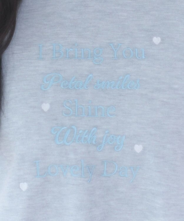 WEGO レースアップリボンスウェット 杢グレー