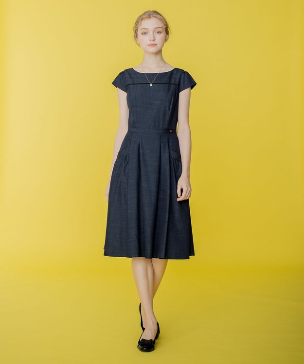 TOCCA 【洗える！】BLUE CIEL ドレス ダークネイビー系