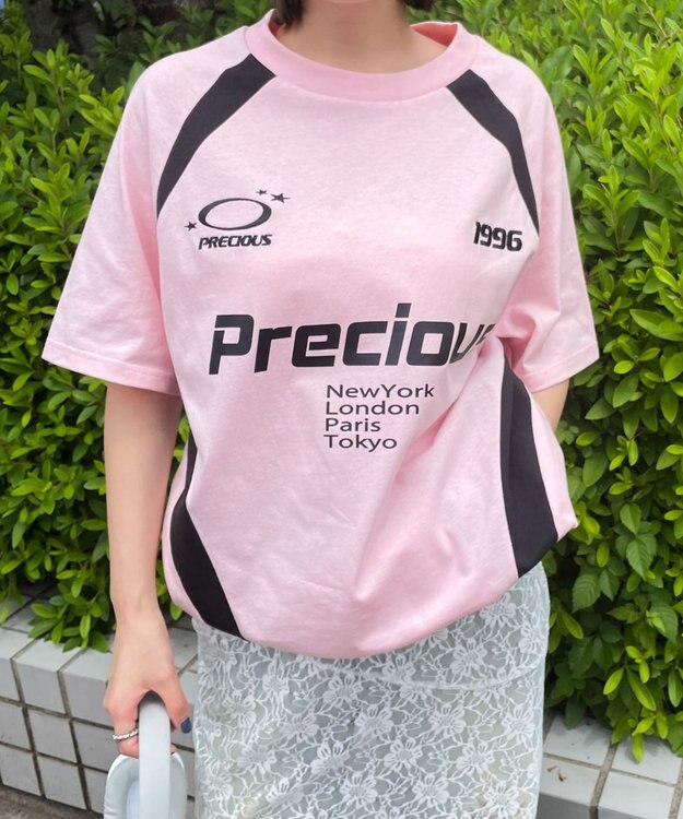 WEGO ゲームグラフィック切り替えビッグT ピンク