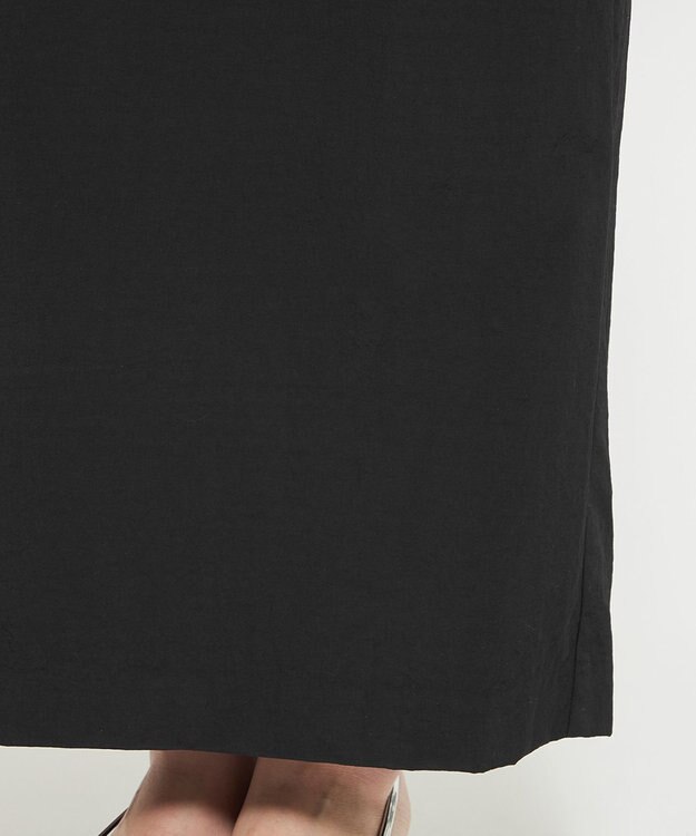 uncrave ライトプルーフナイロン ドロストワンピース ブラック