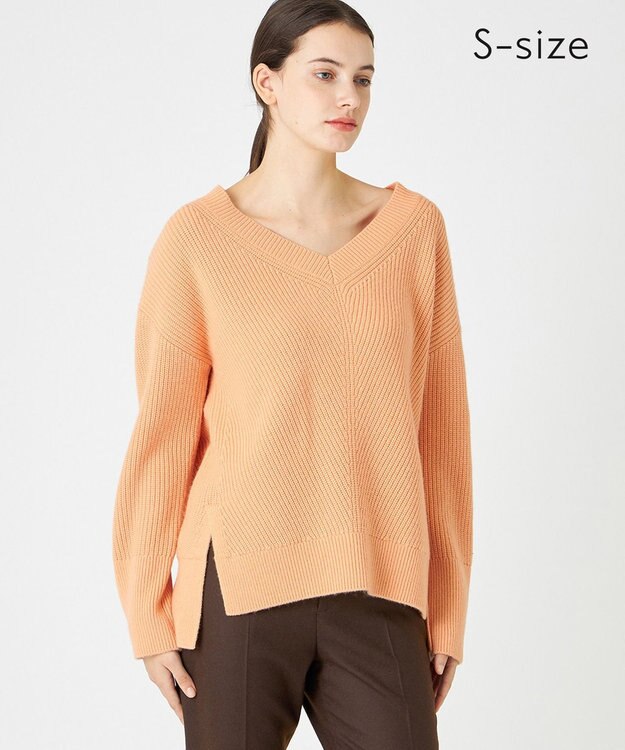 BEIGE， 【S-size】VARENNE / オーバーサイズニット Peach