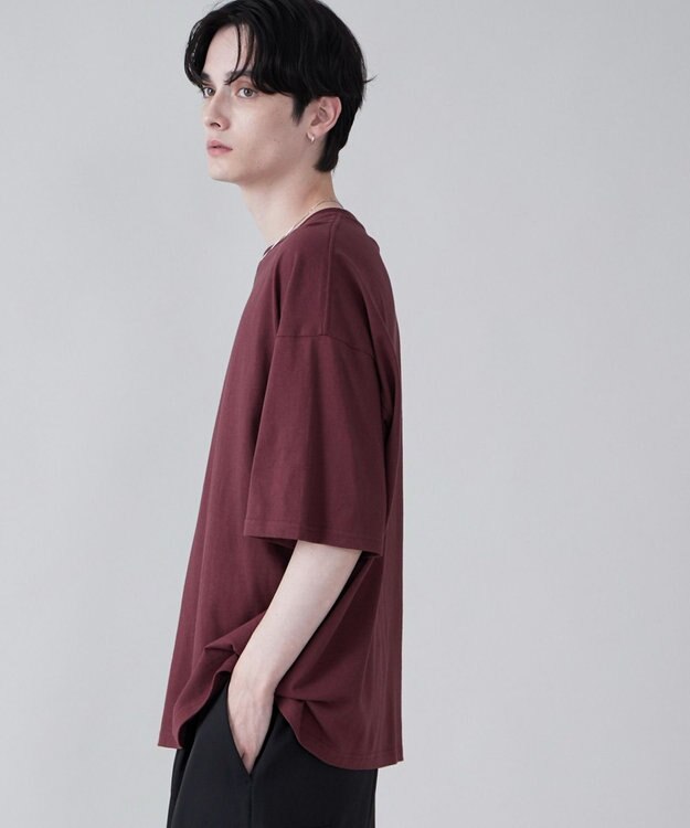 WEGO 【ユニセックス着用ITEM/綿100％/SMLXLサイズ】ビックコットンT ワイン