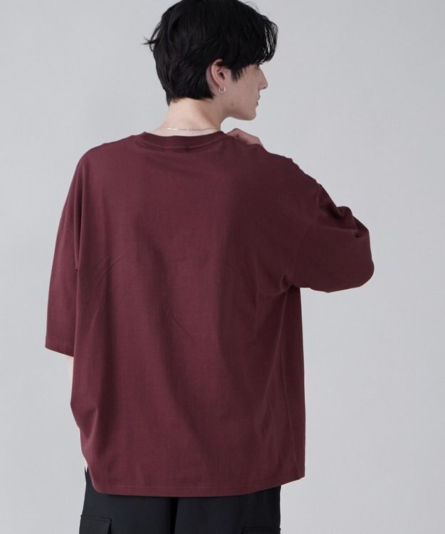 WEGO 【ユニセックス着用ITEM/綿100％/SMLXLサイズ】ビックコットンT ワイン