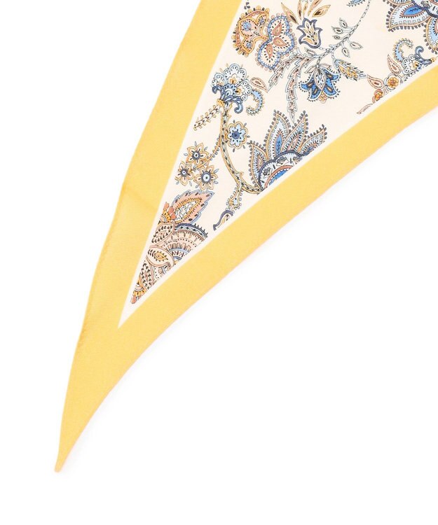 23区 【先行予約】Ericaキャラコ  ペイズリープリント スカーフ アイボリー系