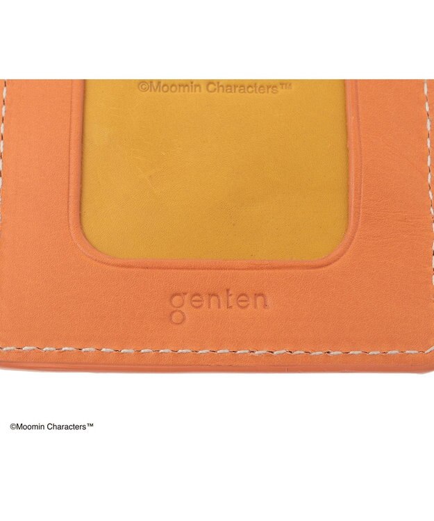 genten MOOMIN collection はみ出しパスケース「ムーミン」 トマトレッド