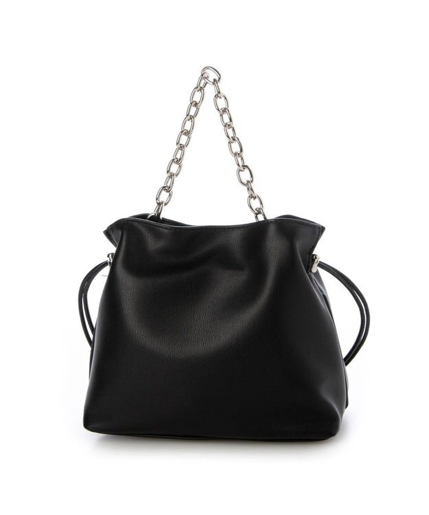 UNBILLION カシュカシュ cachecache / スクエア巾着2wayショルダー ブラック