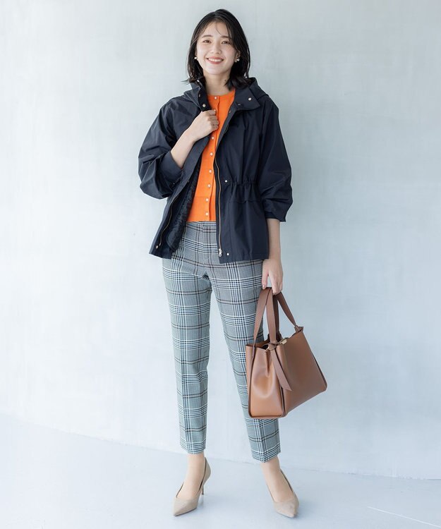 組曲 【WEB限定・取り外せるライナー付き】ライトタッサージャケット ブラック系