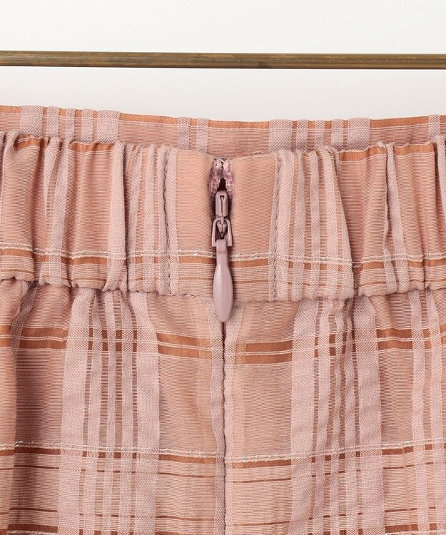 組曲 S ラメシアーチェック スカート ピンク系3