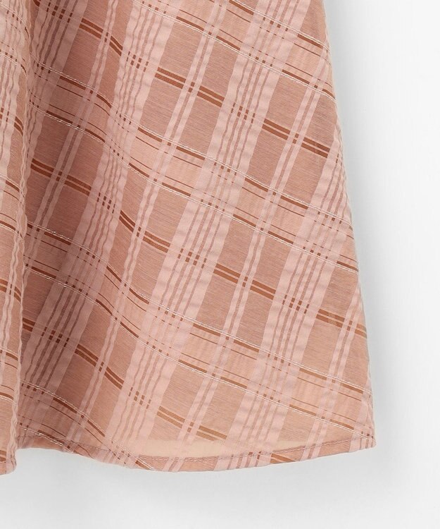 組曲 S ラメシアーチェック スカート ピンク系3