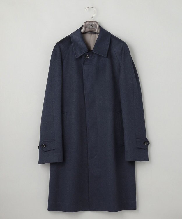 GOTAIRIKU GOLD LABEL/WEB&一部店舗限定【COLOMBO】ピュアカシミヤ ステンカラーコート ダルブルー系