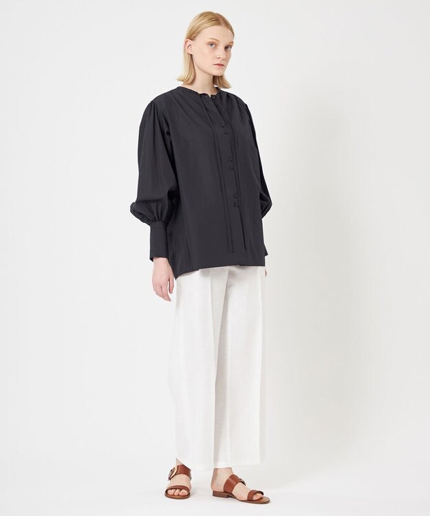 BEIGE， 【WEB限定】DIAMANT / ボウタイブラウス Black