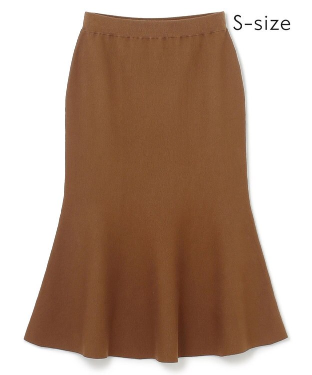 BEIGE， 【S-size】WILLOW / ニットスカート L.Brown