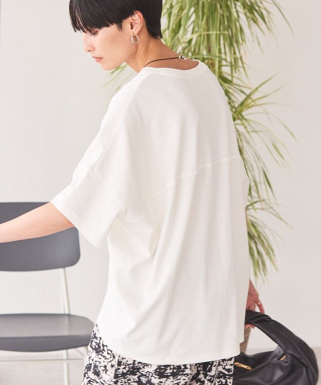 AMERICAN HOLIC 【新色追加】【接触冷感】コクーンシルエットカットソー Off White