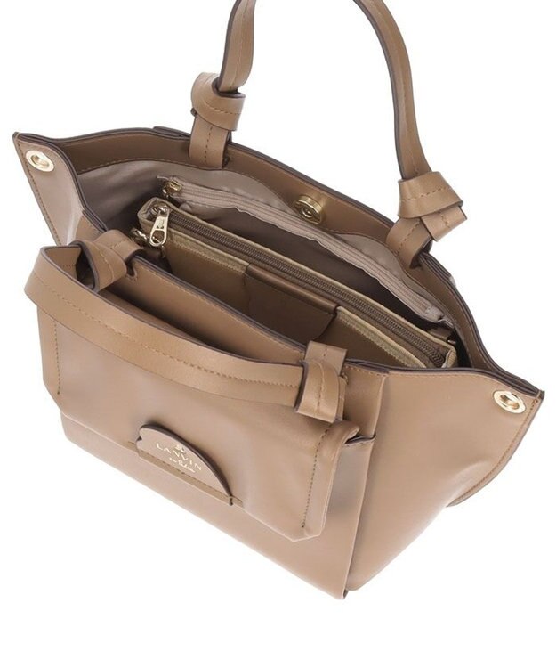 LANVIN en Bleu ルイーズ 2wayトートバッグ（ポーチ付き） トープ