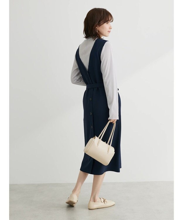 Green Parks ジレにもなる３ＷＡＹジャンパースカート Navy