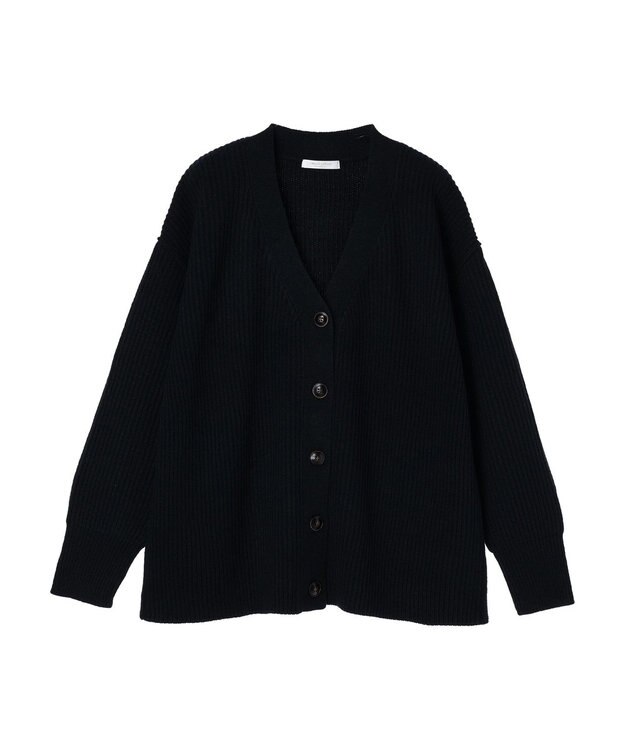 Green Parks 洗える　Ｖネックニットカーディガン Dark Navy
