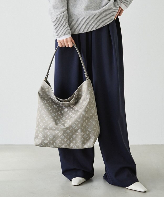 russet ナイロンジャガード2WAYショルダーバッグ(CE-1622) N.Gray