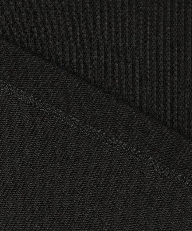 自由区 L ベアテレコボトルネック カットソー ブラック