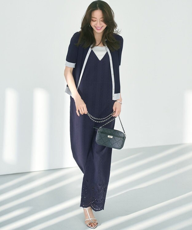 23区 【Oggi3月号掲載】デニム キルティング ショルダーバッグ ネイビー系