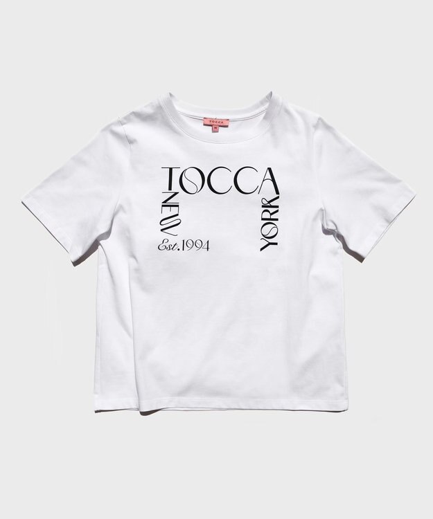 TOCCA 【接触冷感・UV90%以上カット・洗える】TNY LOGO Tシャツ ホワイト系