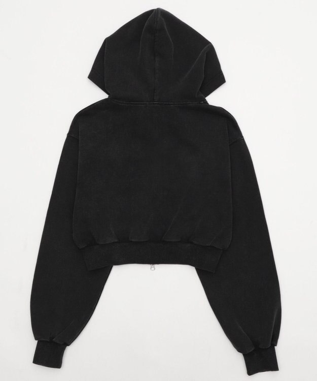 WEGO ショートZIPパーカー ブラック