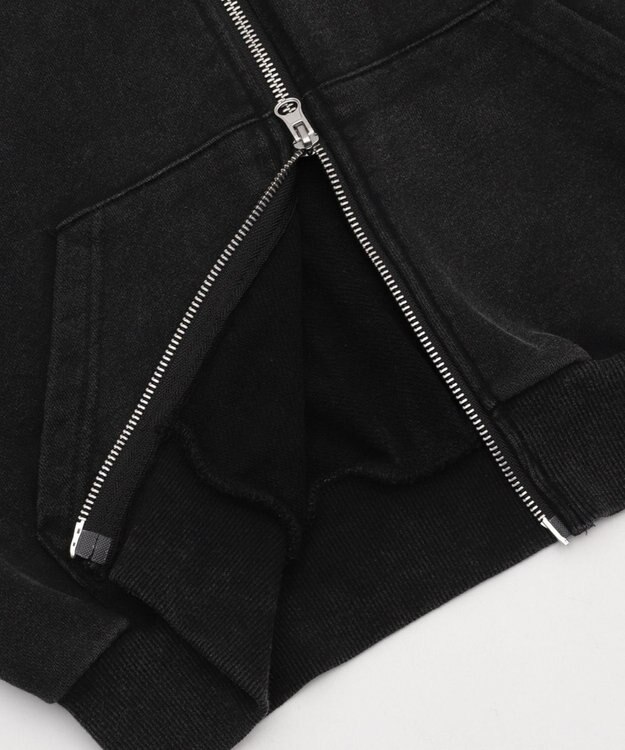 WEGO ショートZIPパーカー ブラック